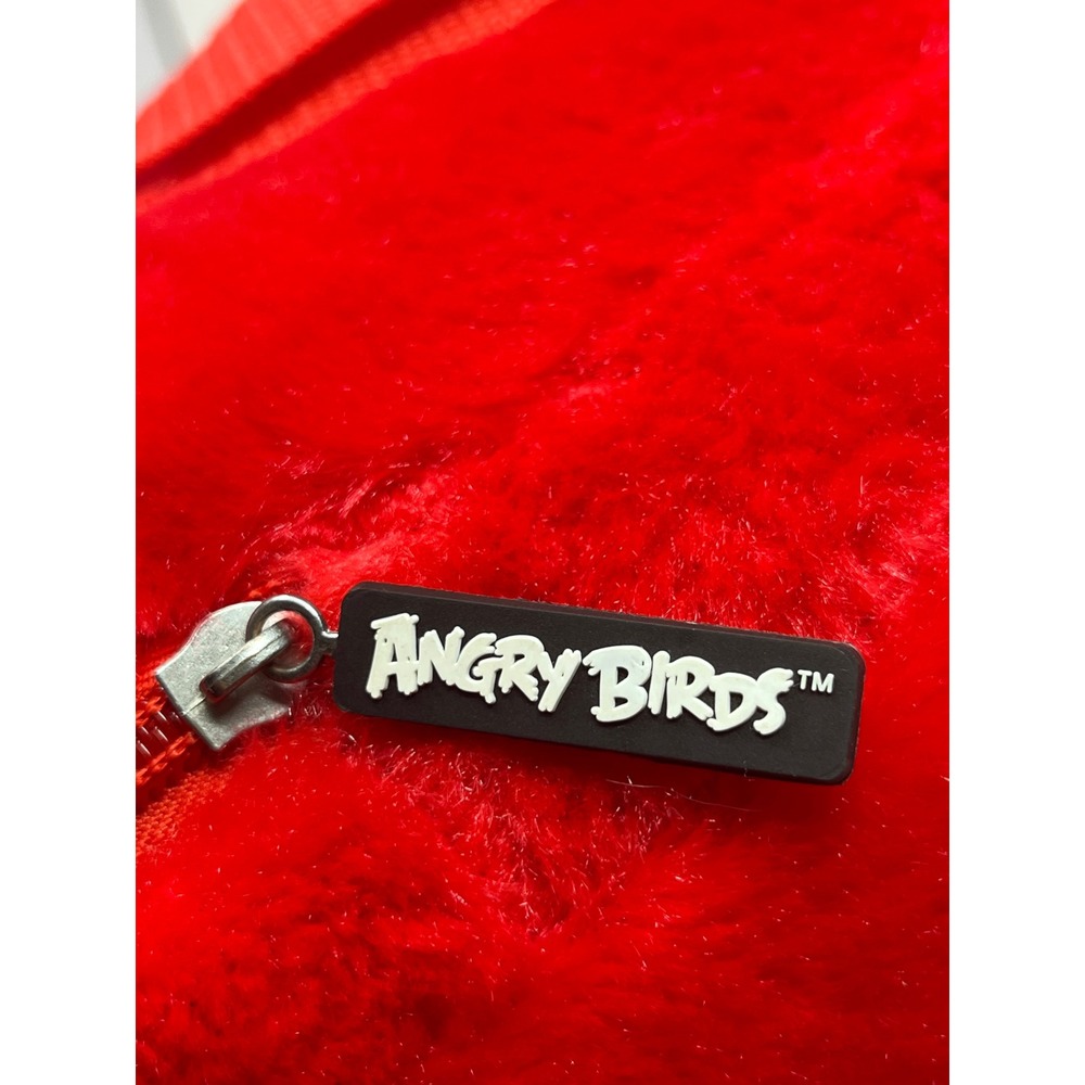 Angry Birds Red Bird Plush Backpack Rovio 2012 Accessory Innovations Red Furry - Picture 5 of 11